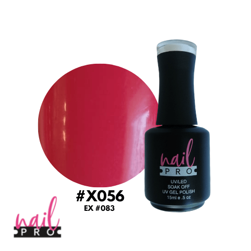 NAIL PRO Esmalte Permanente X056 Fucsia rojizo 0