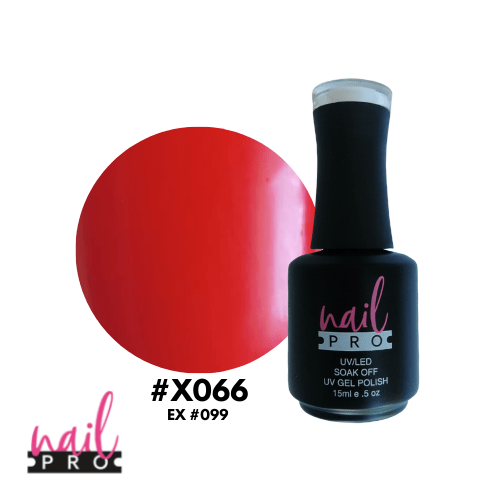 NAIL PRO Esmalte Permanente X066 Rojo Intenso 0