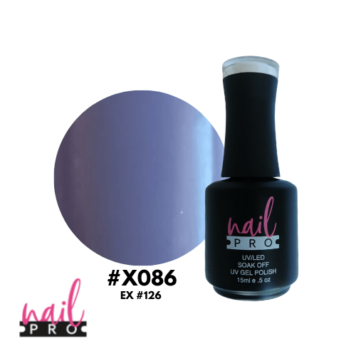 NAIL PRO Esmalte Permanente X086 Morado Pálido 0