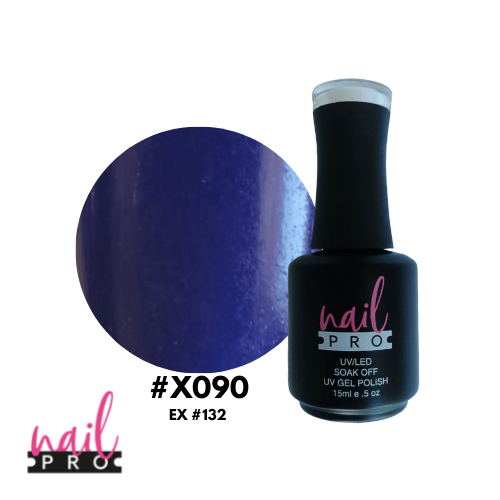 NAIL PRO Esmalte Permanente X090 Azul marino1