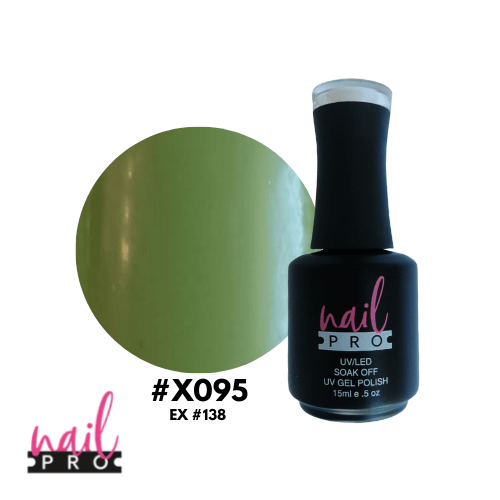 NAIL PRO Esmalte Permanente X095 Verde Manzana opaco 0