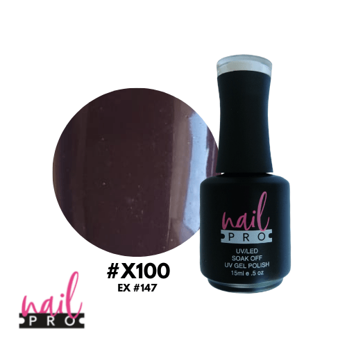 NAIL PRO Esmalte Permanente X100 Burdeo Morado 0