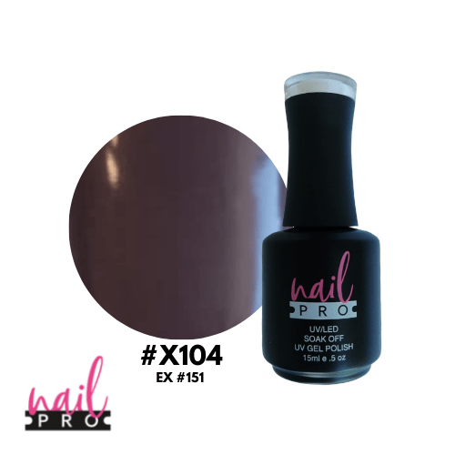 NAIL PRO Esmalte Permanente X104 Café tronco oscuro 0
