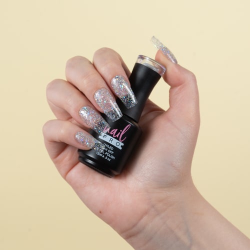 NAIL PRO Esmalte Permanente X175 Glitter Traslúcido holo2