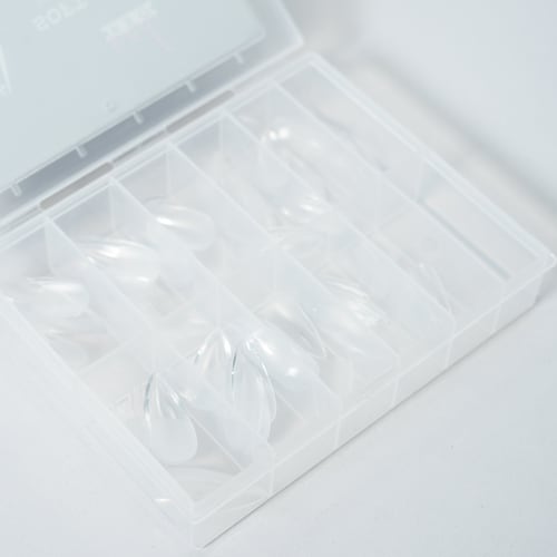NAIL PRO TIPS SOFT GEL SHORT STILETTO 110U (PRE-LIMADOS)2