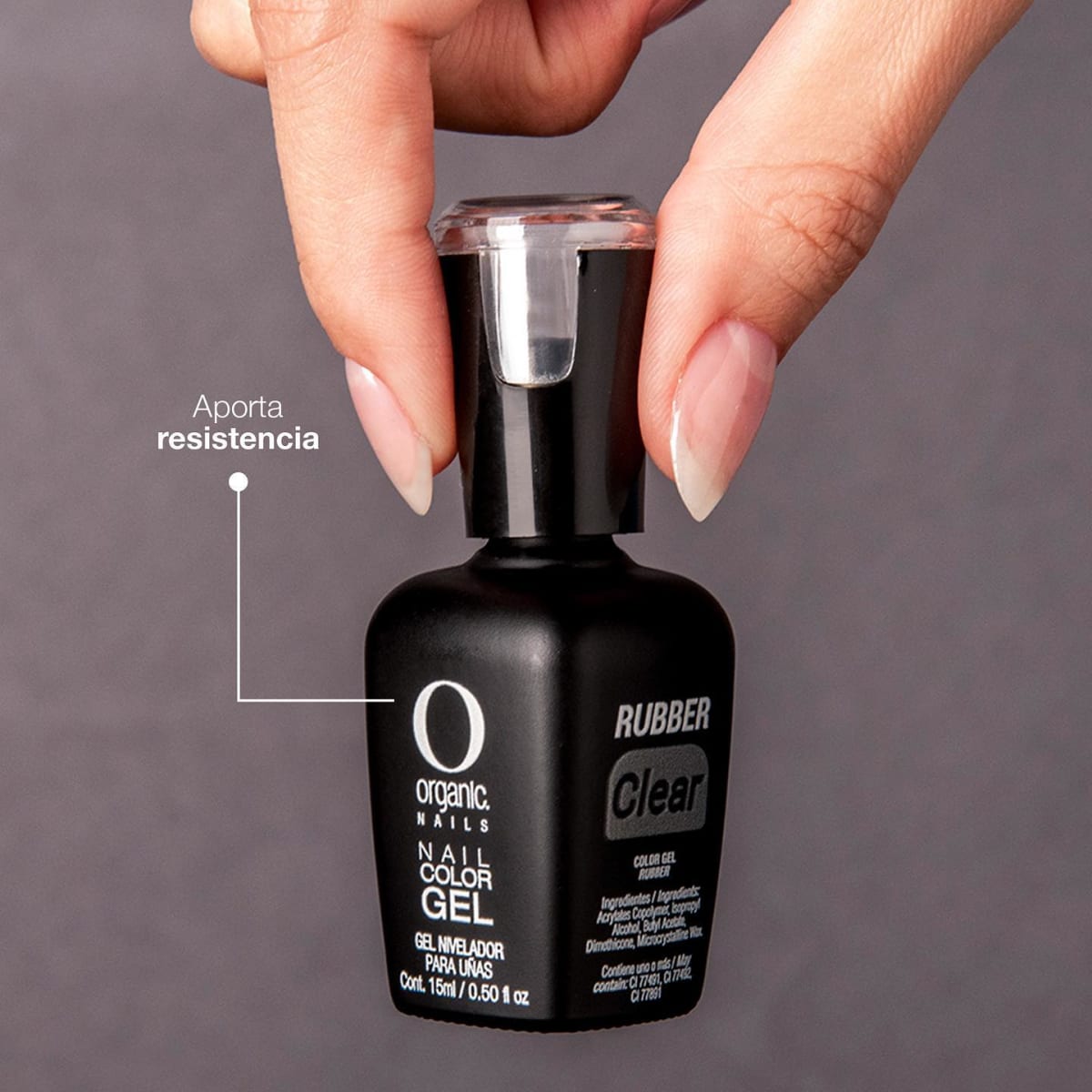 Base Rubber CLEAR ORGANIC NAILS 15ml3