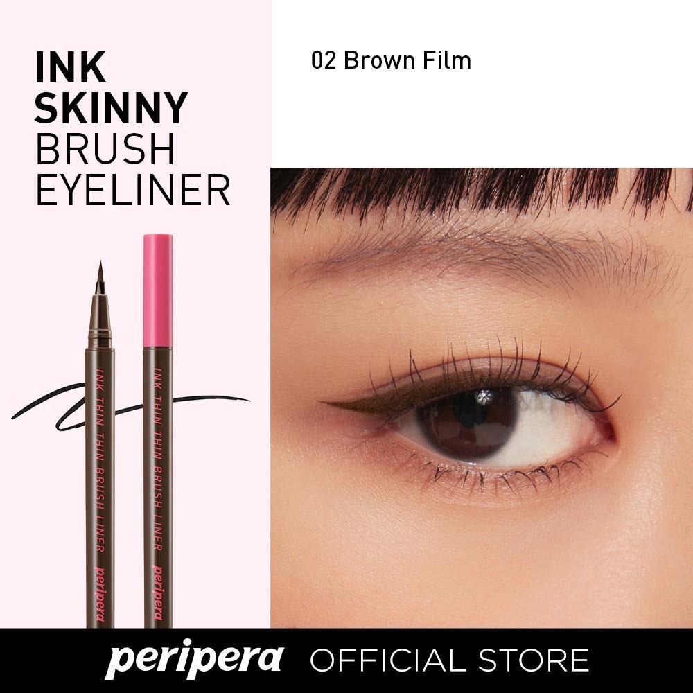 Peripera Delineador “Ink Thin Thin Brush Liner” 002 BROWN FILM 0