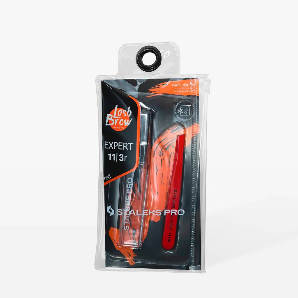 Staleks Pinza de Cejas Expert 11 Type 3 Roja3
