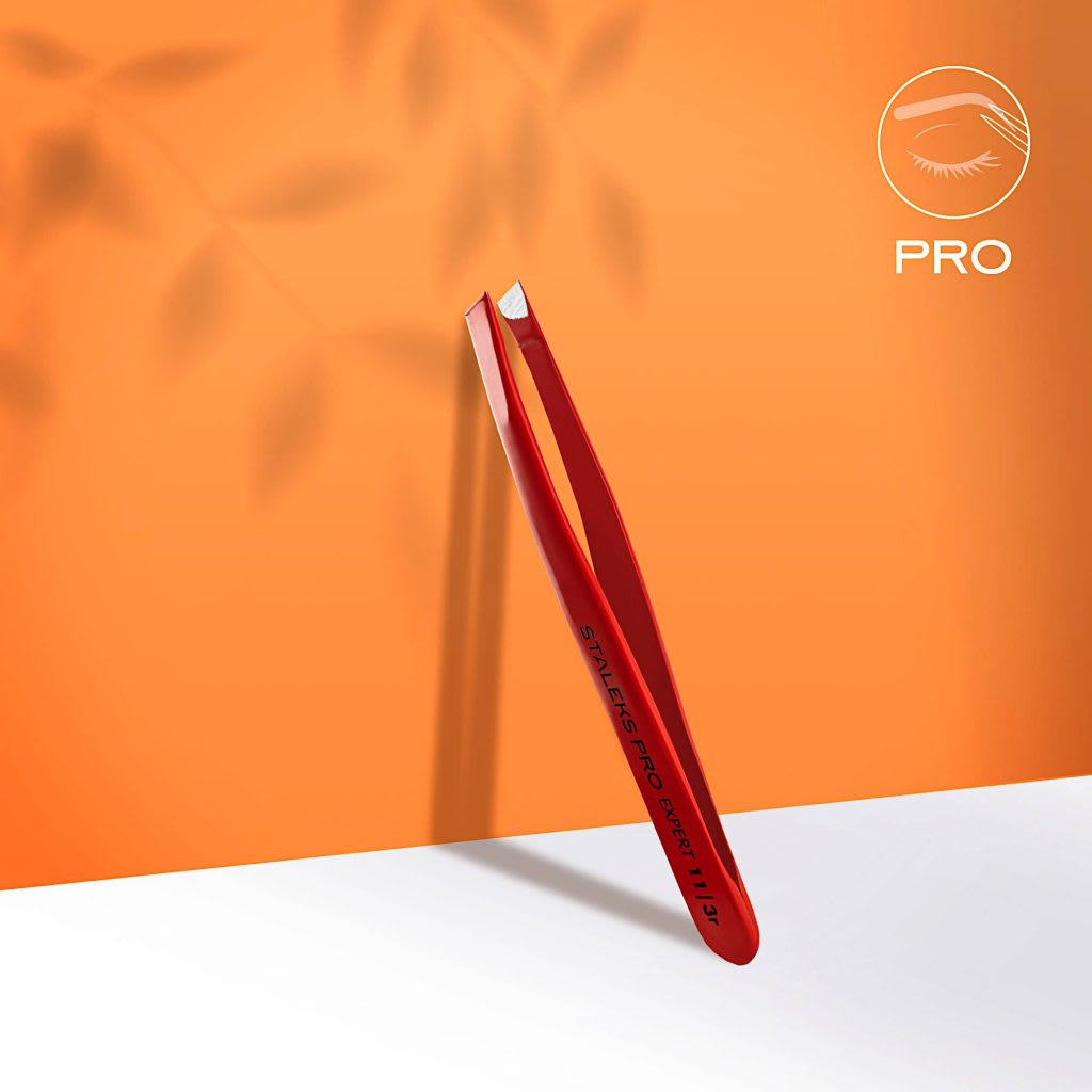 Staleks Pinza de Cejas Expert 11 Type 3 Roja4