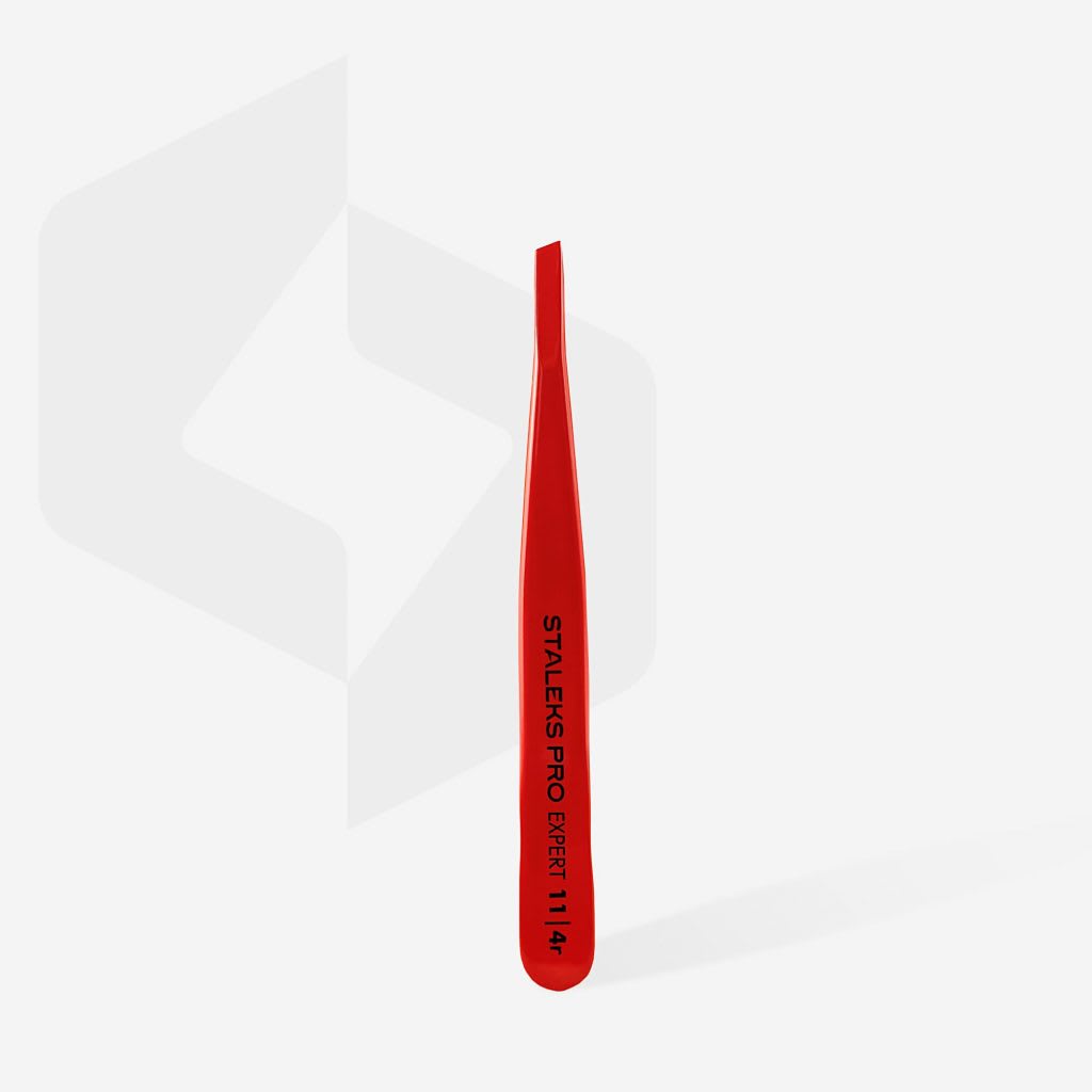 Staleks Pinza de Cejas Expert 11 Type 4 Roja 0