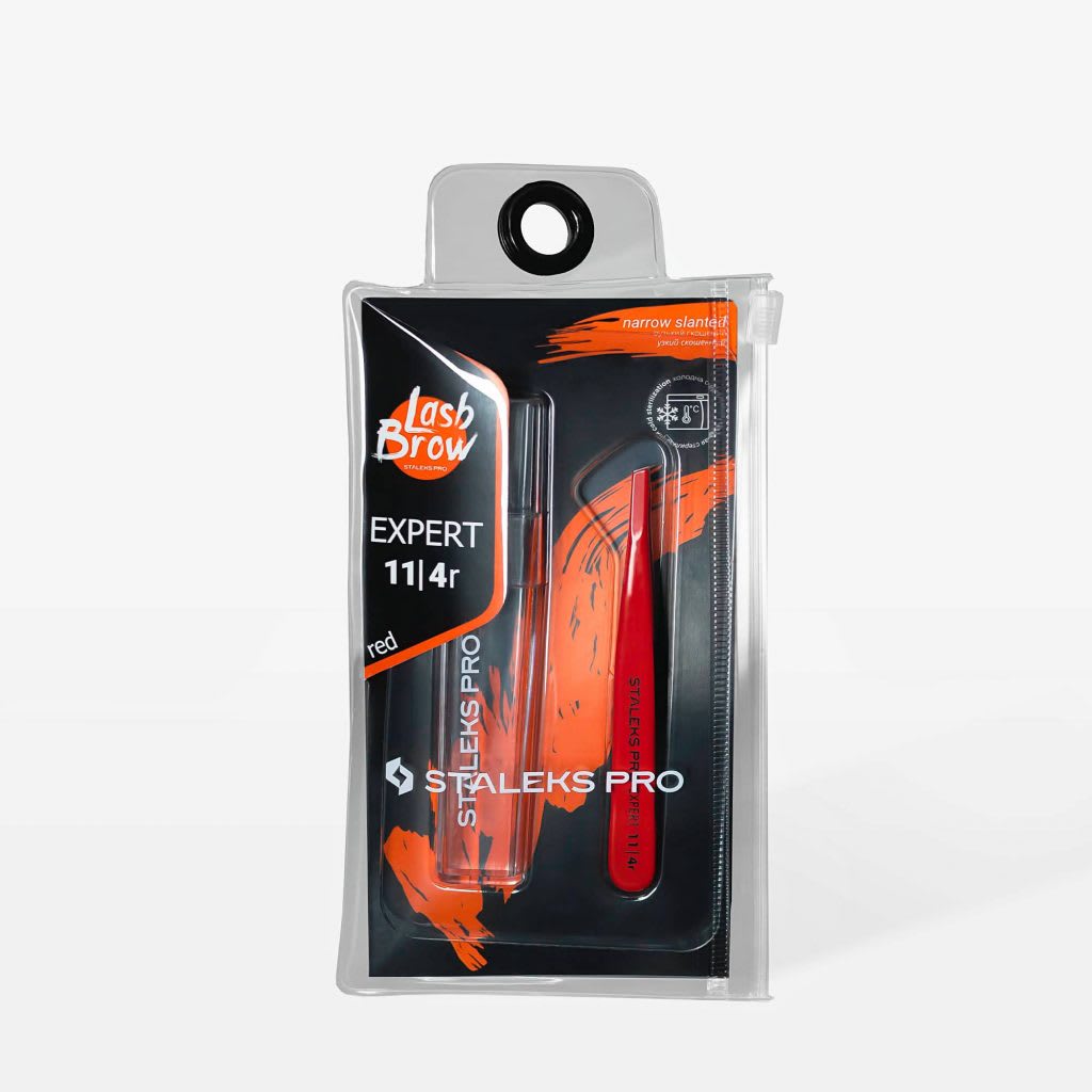 Staleks Pinza de Cejas Expert 11 Type 4 Roja3