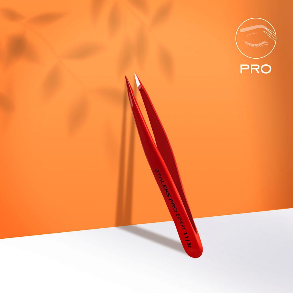 Staleks Pinza de Cejas Expert 11 Type 5 Roja5