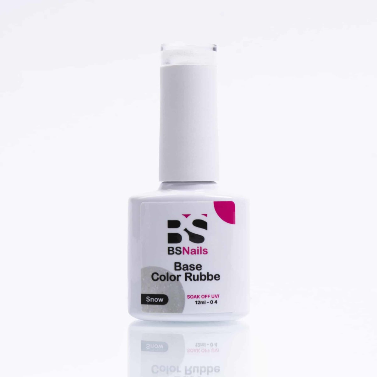 BSNAILS Base Rubber Color Glitter – SNOW 0