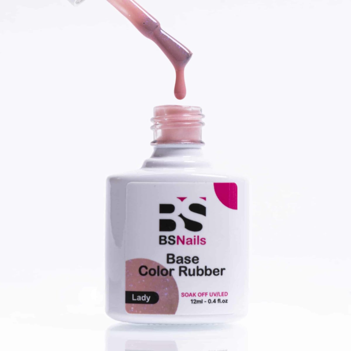 BSNAILS Base Rubber Color Glitter – LADY2