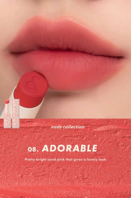 ROM&ND Zero Matte Lipstick #08 Adorable – Labial Matte2