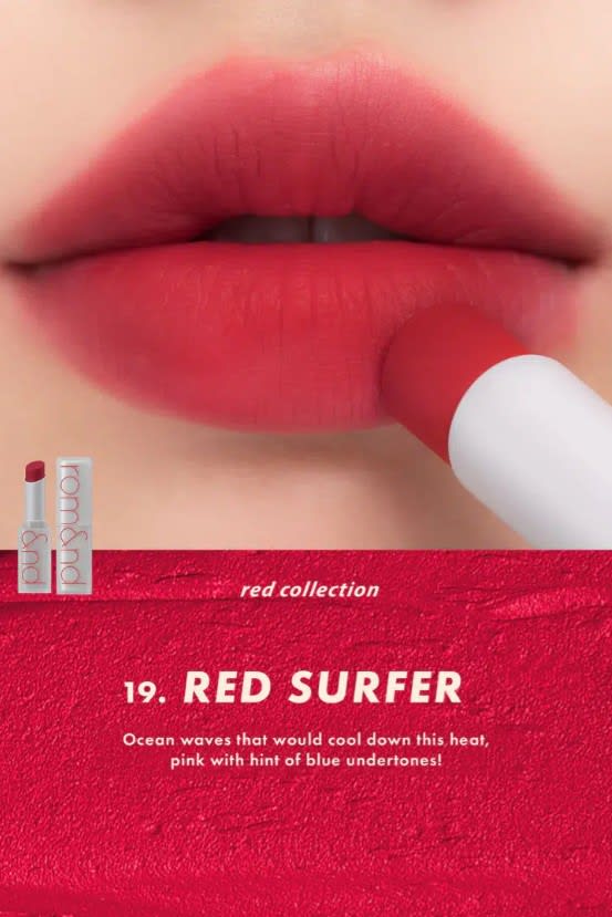 ROM&ND Zero Matte Lipstick #19 Red Surfer – Labial Matte2
