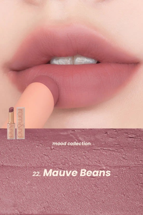 ROM&ND Zero Matte Lipstick #22 Mauve Beans – Labial Matte2