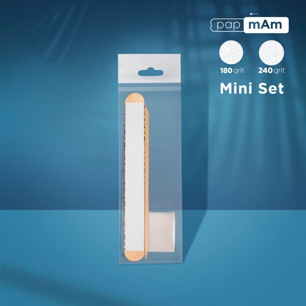 Set Desechable STALEKS PRO (PapmAm Mix En Una Base De Madera 100/180 Grit, Pulidor 180/240 Grit, Pal 0