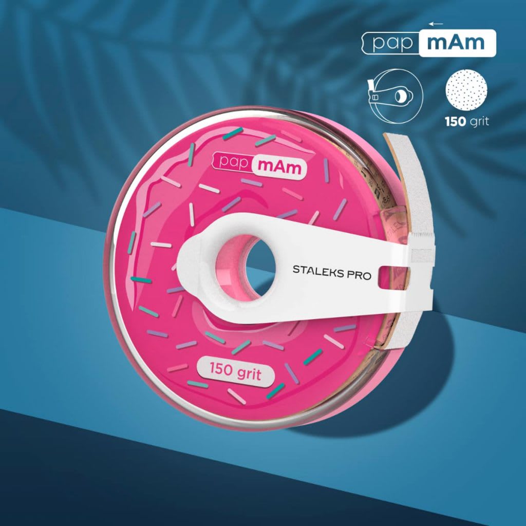 Staleks Pro Lima Bobbinail papmAm Blanca con BOLSILLO - Grit 150 0