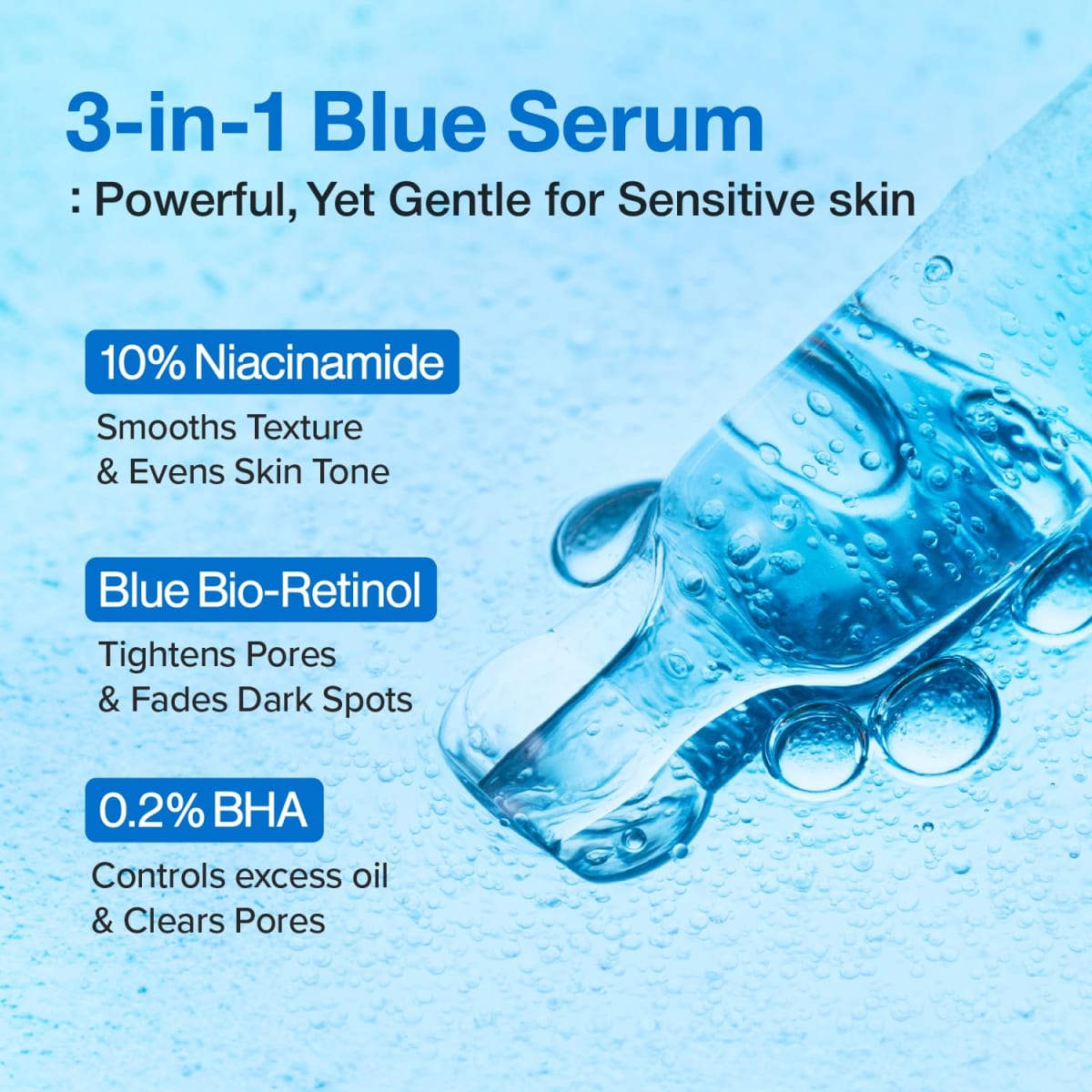 NUMBUZIN – Blue Bio-Retinol Pore Refining Serum – 10 piezas2