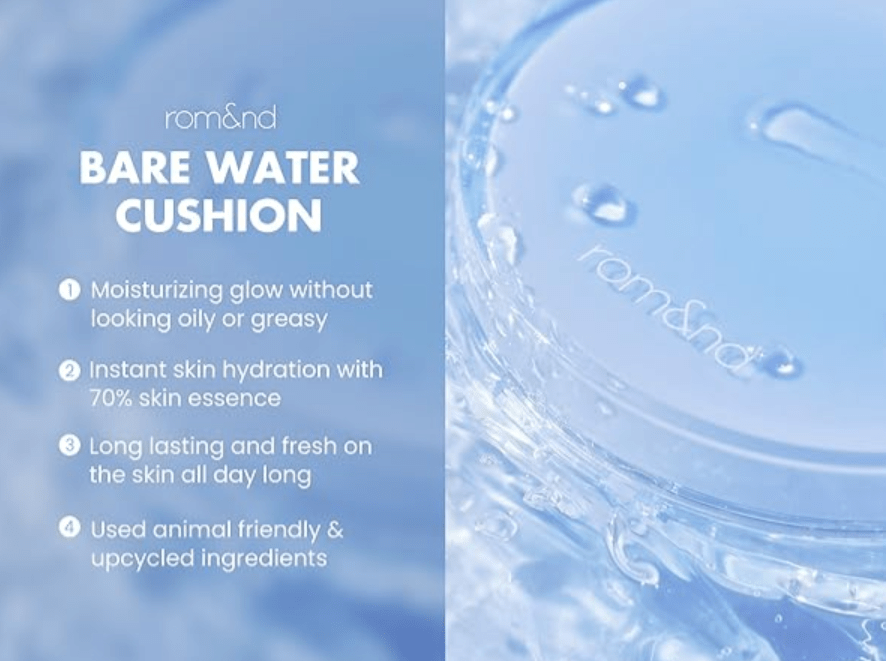 ROM&ND BARE WATER CUSHION – Base Maquillaje 04 BEIGE 234