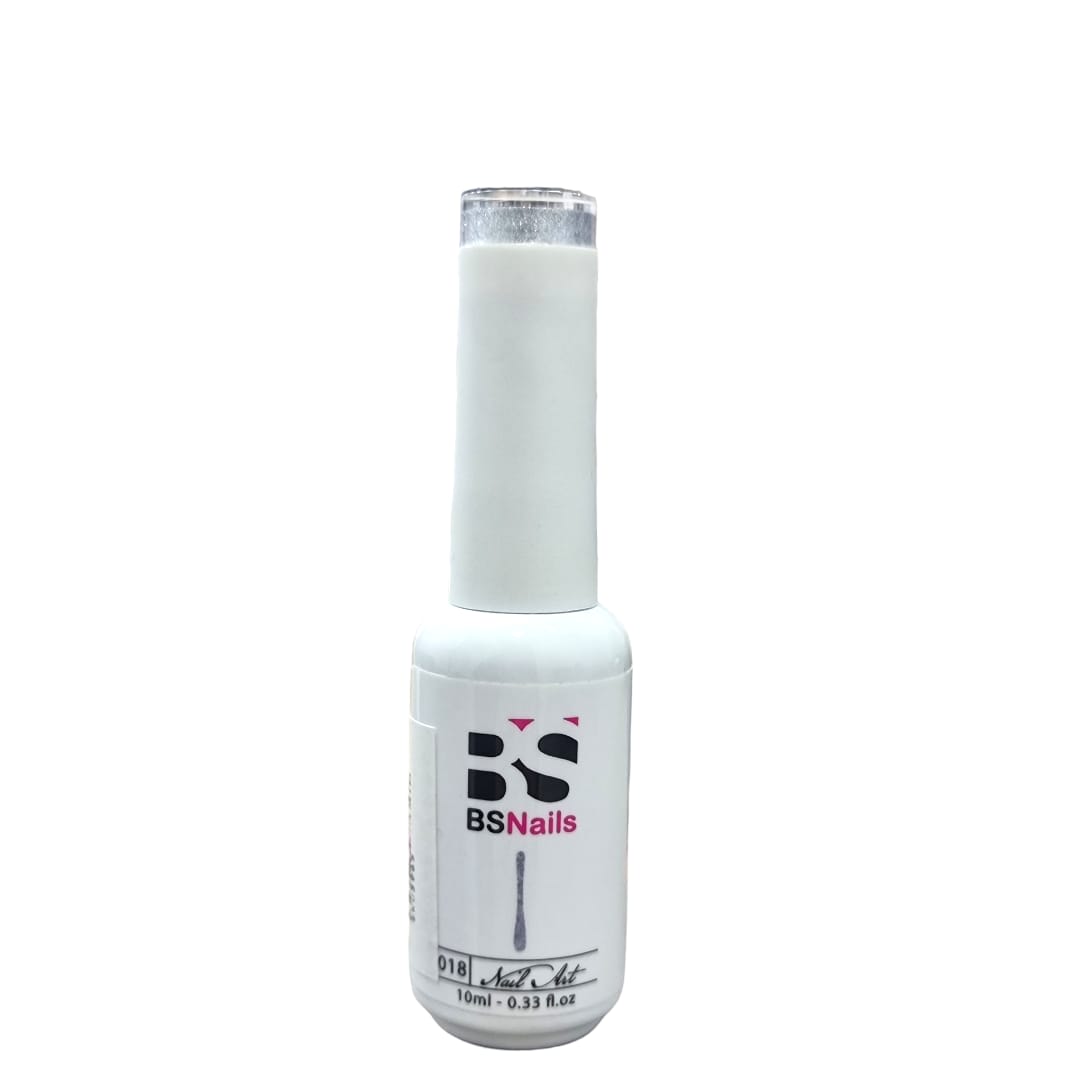BSNAILS Gel Paint Liner en botella 18 PLATEADO 10gr 0