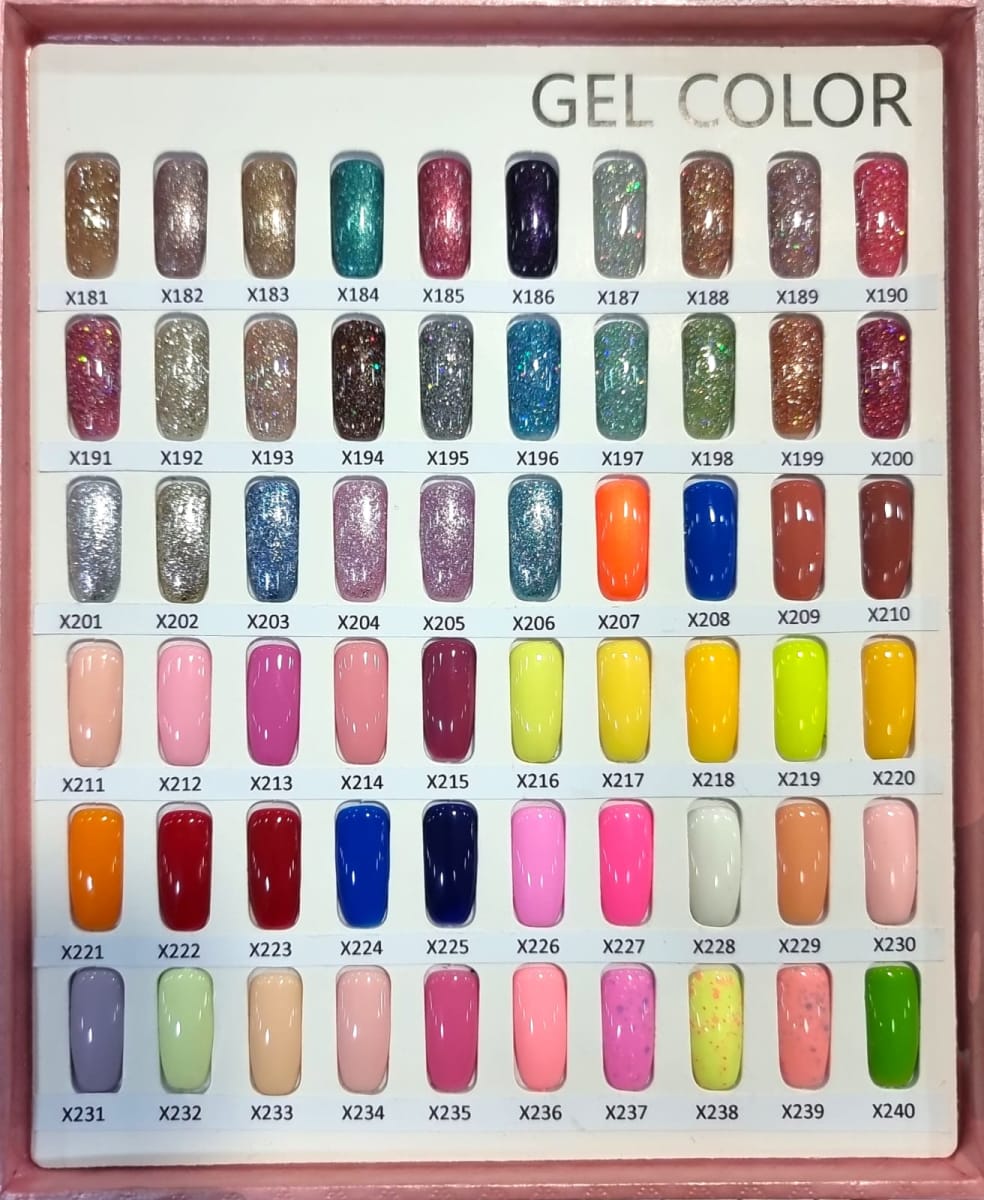 NAIL PRO Esmalte Permanente X200 Rojo Glitter2