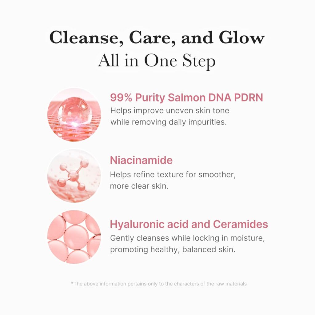 MEDICUBE – PDRN Pink Niacinamide Whip Cleanser – Jabón de Limpieza 120g5