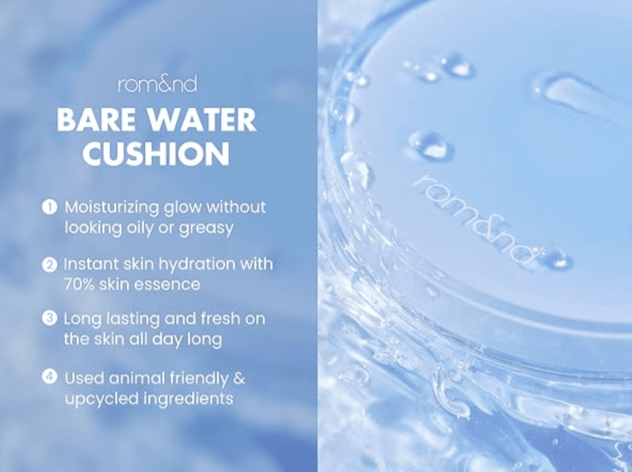 ROM&ND BARE WATER CUSHION – Base Maquillaje 05 SAND 254