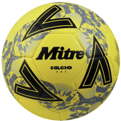 BALÓN DE FÚTBOL CALCIO, COLOR AMARILLO/NEGRO GRIS, TALLA 5