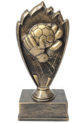 TROFEO RESINA HP03, ARQUERO GUANTES/BALÓN