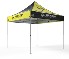 ESTRUCTURA + CARPA SUBLIMADA  3*3 MTS PARA TOLDO PUBLICITARIO