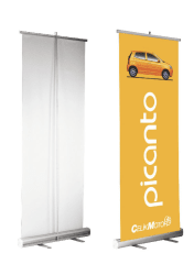 PENDON ROLLER 80*200 CMS + LIENZO PVC PERSONALIZADO