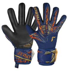 GUANTES REUSCH ATTRAKT SILVER NC GK24 AZULINO/DORADO/NARANJO