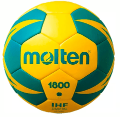 BALON HANDBOL SERIE X1800, AMARILLO/VERDE