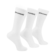 CALCETINES LARGOS BLANCOS, TRIPACK, ADULTO