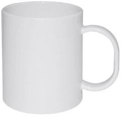 TAZÓN SUBLIMABLE, COLOR BLANCO