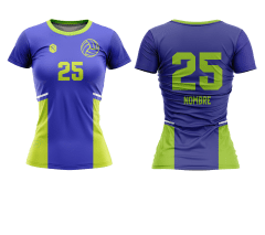 CAMISETA Y SHORT DE VÓLEIBOL | MODELO 1, COLOR AZUL/VERDE