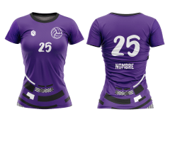 CAMISETA Y SHORT DE VÓLEIBOL | MODELO 2, COLOR MORADO