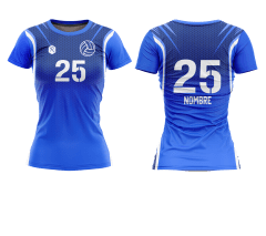 CAMISETA Y SHORT DE VÓLEIBOL | MODELO 3, COLOR AZUL