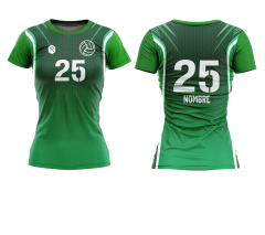 CAMISETA Y SHORT DE VÓLEIBOL | MODELO 3, COLOR VERDE