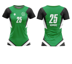 CAMISETA Y SHORT DE VÓLEIBOL | MODELO 5, COLOR VERDE/NEGRO