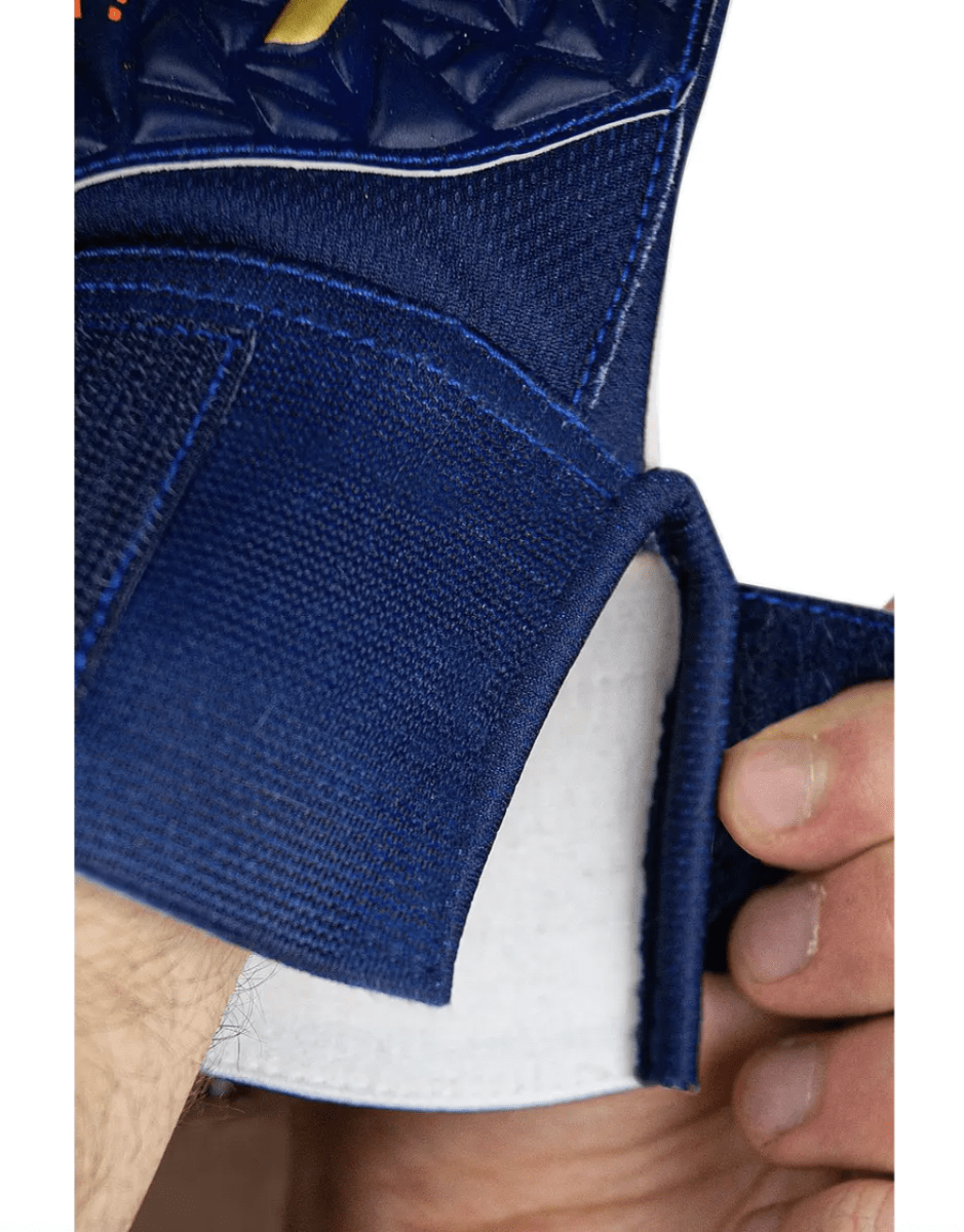 GUANTES REUSCH ATTRAKT STARTER  SOLID JUNIOR GK24 (AZULINO/DORADO/BLANCO2