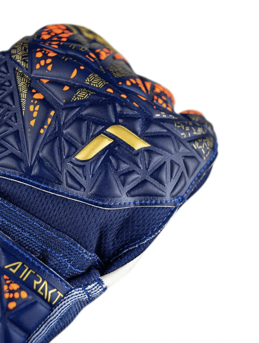 GUANTES REUSCH ATTRAKT STARTER  SOLID JUNIOR GK24 (AZULINO/DORADO/BLANCO4