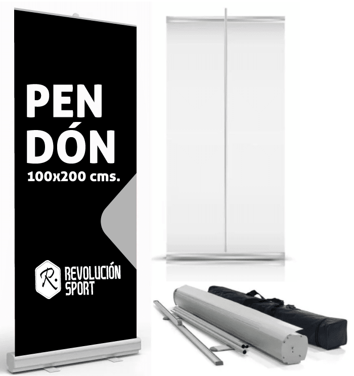 PENDÓN ROLLER PVC, 200X100 CMS.1