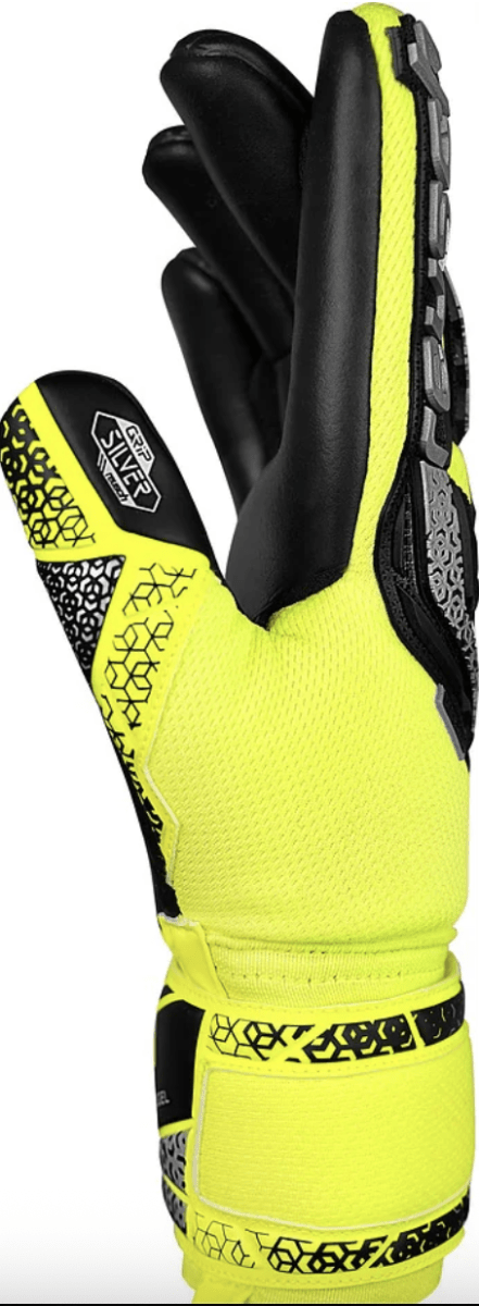 GUANTE ARQUERO ATTRAKT FREEGEL SILVER ADULTO AMARILLO FLÚOR/NEGRO2
