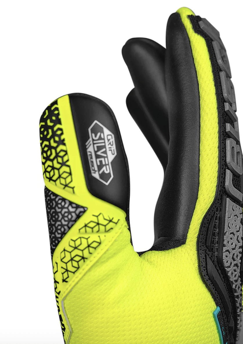 GUANTE ARQUERO ATTRAKT FREEGEL SILVER ADULTO AMARILLO FLÚOR/NEGRO4