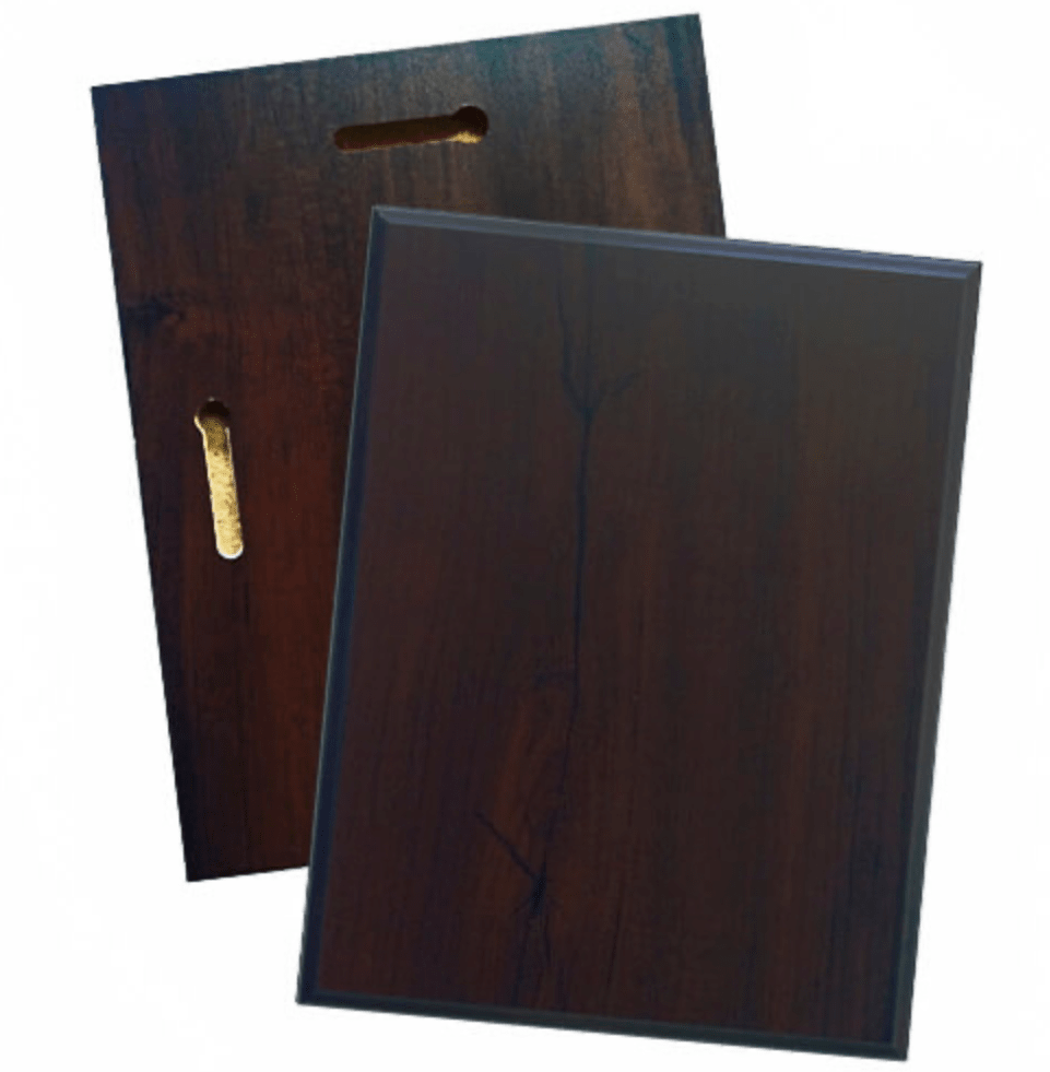 GALVANO DE MADERA, ENCHAPE NOGAL, VL1571