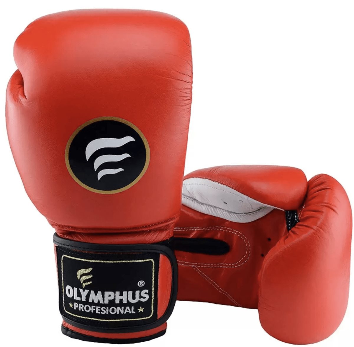 GUANTES DE BOX PROFESIONAL DE CUERO CON VELCRO OLYMPHUS, 14 OZ1
