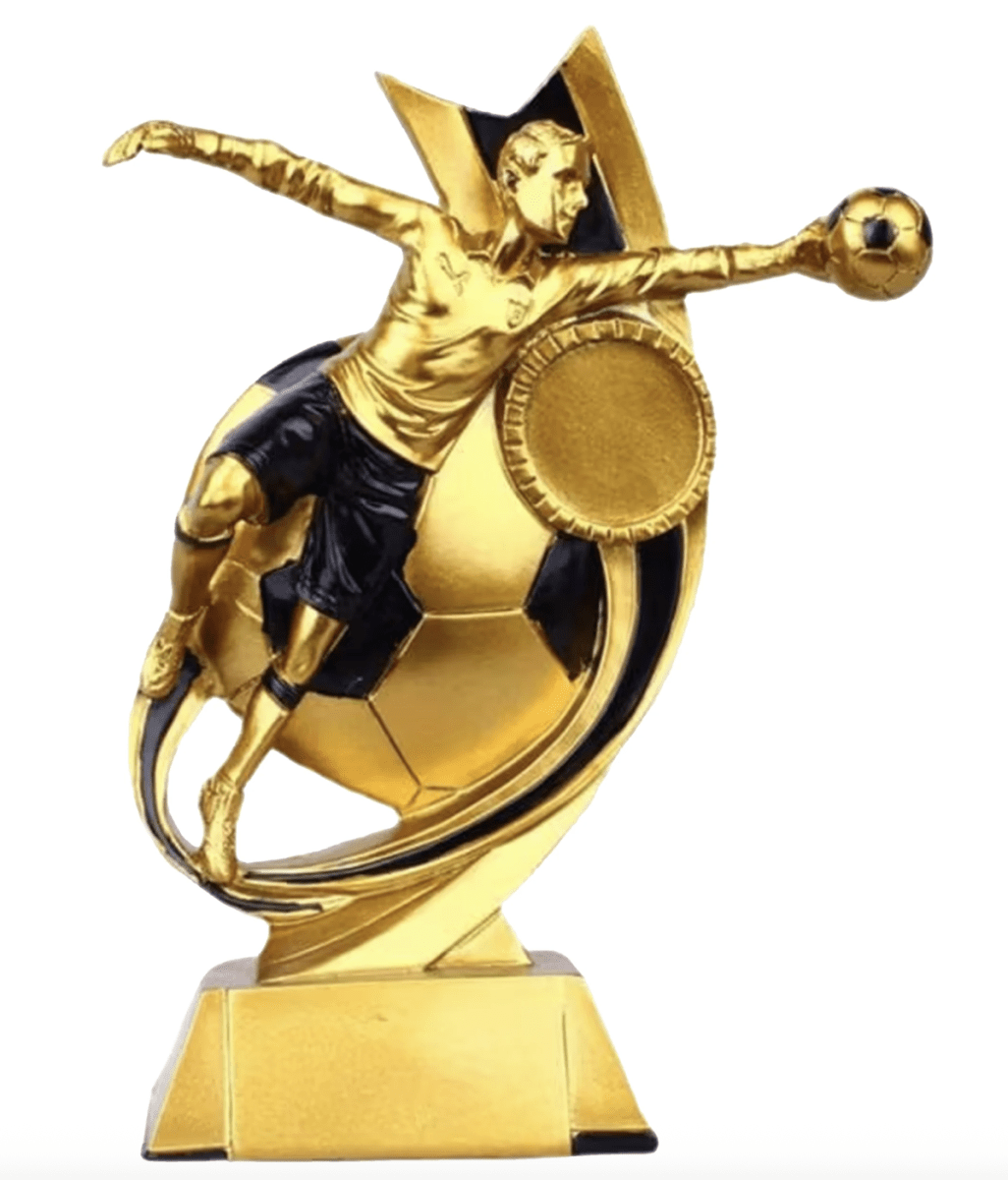 TROFEO DE RESINA, MOD. FUT 45 - ARQUERO DE FÚTBOL1